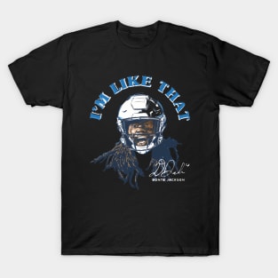 Donte Jackson Carolina I'M Like T Portrait T-Shirt